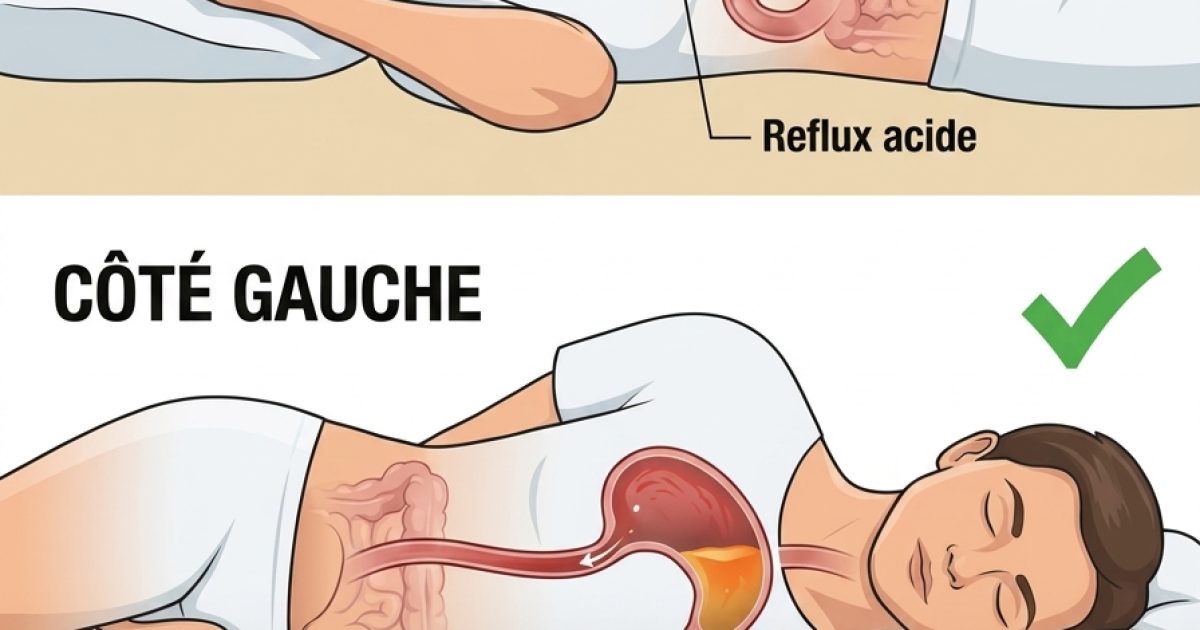 Reflux gastrique : pourquoi dormir sur le côté gauche pourrait transformer vos nuits