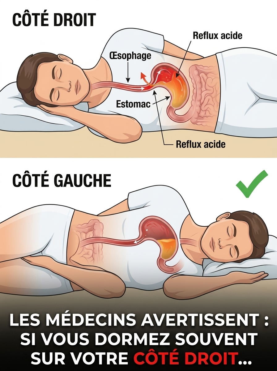 Reflux gastrique : pourquoi dormir sur le côté gauche pourrait transformer vos nuits