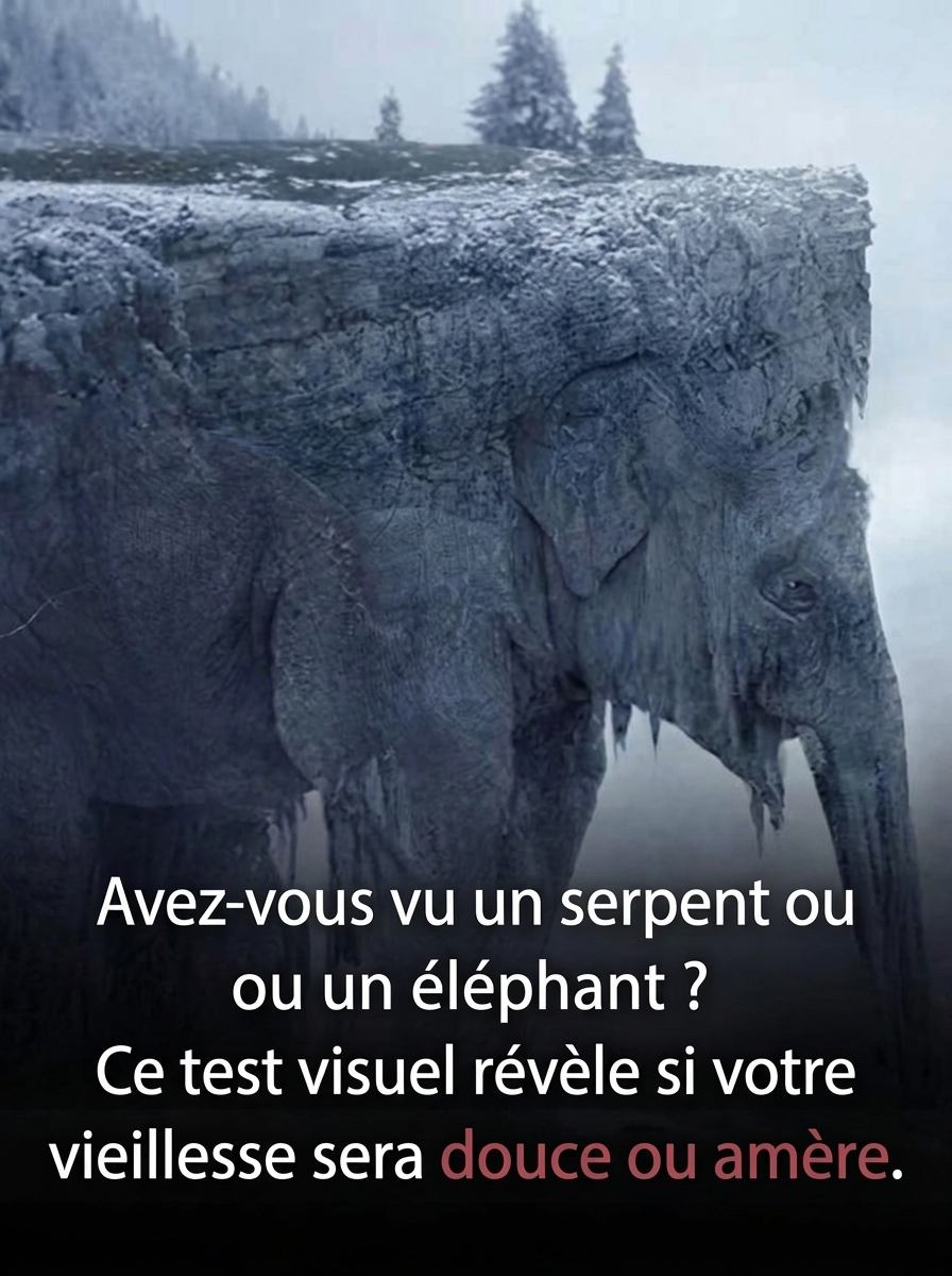 Serpent ou éléphant : cette illusion d'optique virale dit tout sur votre façon de voir l'avenir