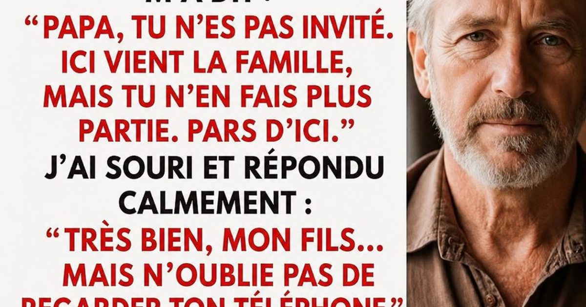 Son fils l'a exclu de son mariage : sa réponse discrète a tout changé