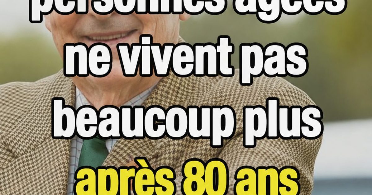 Ce qui rend vraiment heureux après 80 ans (et ce n'est pas ce qu'on croit)