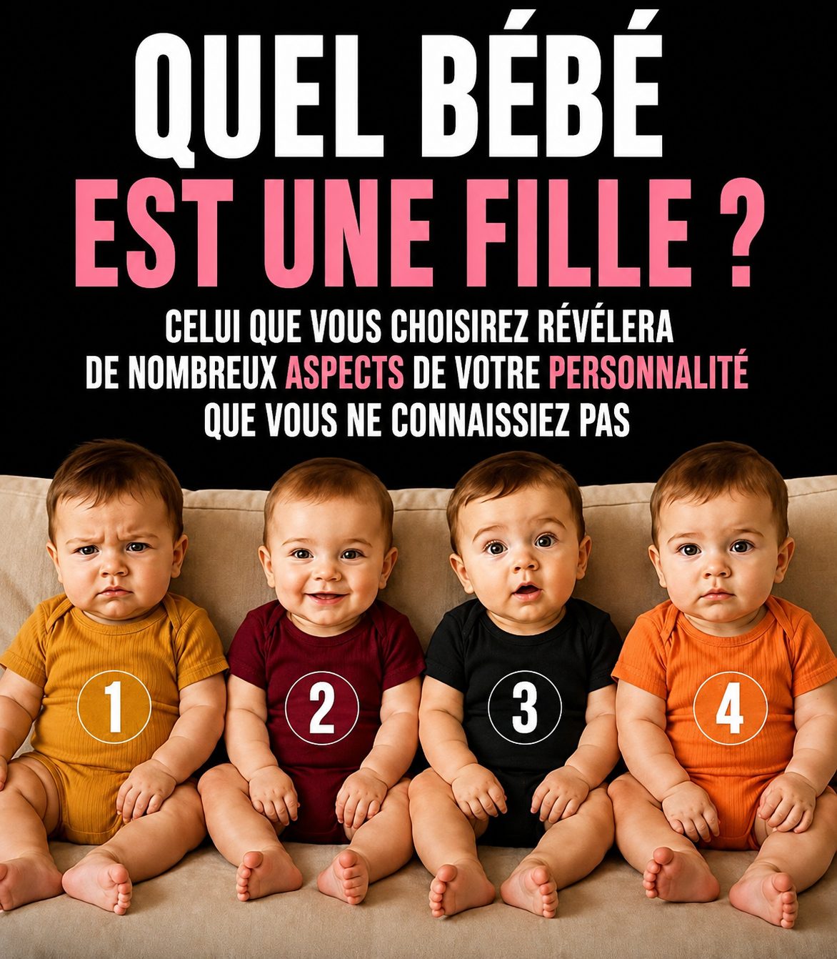 Ce quiz bébé ultra-viral révèle votre personnalité en un seul coup d'œil