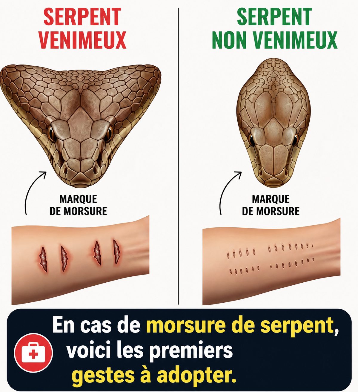 Morsure de serpent : les gestes qui sauvent (et les erreurs à ne jamais commettre)