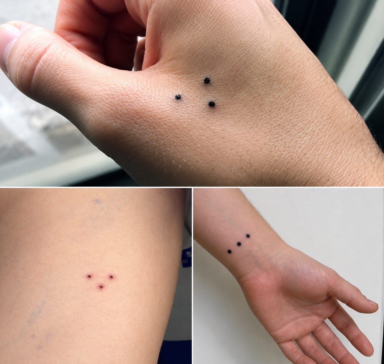 Tatouage trois points : voici ce que ça signifie vraiment (et non, il ne faut pas s'enfuir)