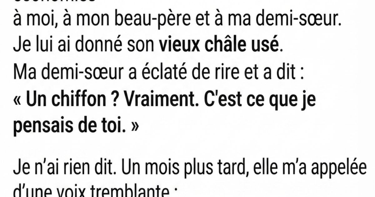 Elle hérite d'un vieux châle au lieu d'une maison ou d'argent : la signification cachée va vous toucher droit au cœur