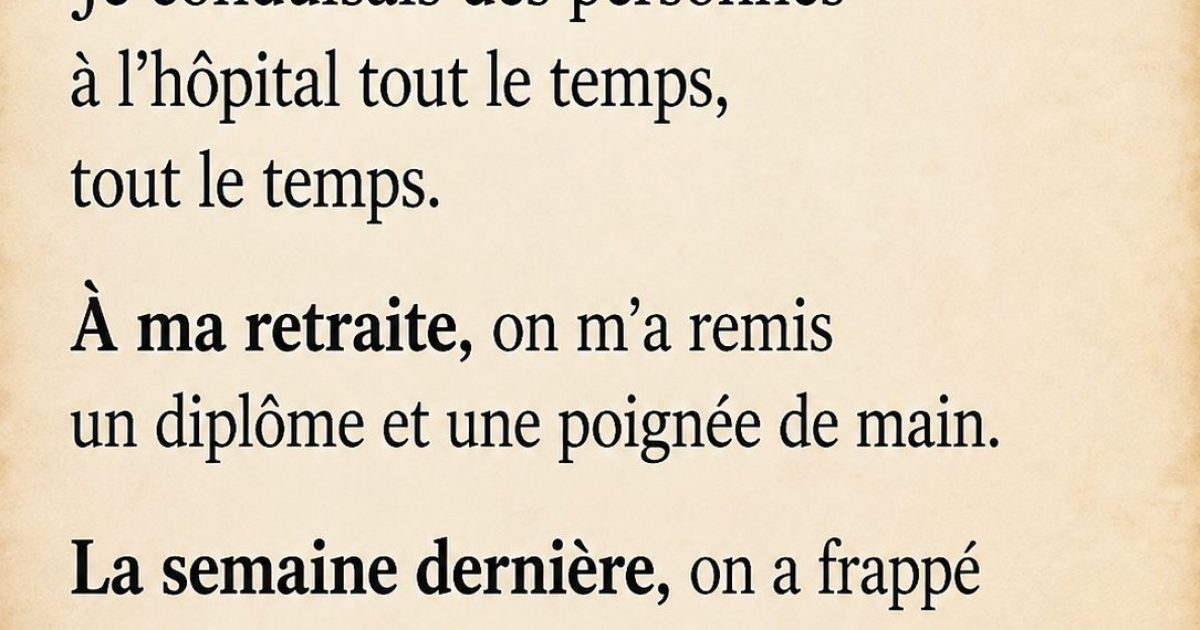 Il a conduit des ambulances pendant 40 ans sans jamais recevoir de merci : ce qui s'est passé un mois après sa retraite va vous toucher