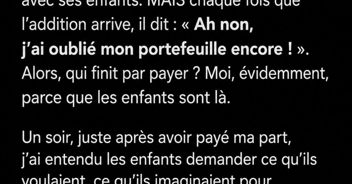 Elle payait les dîners de son copain et de ses enfants chaque semaine : sa réaction au restaurant a tout changé