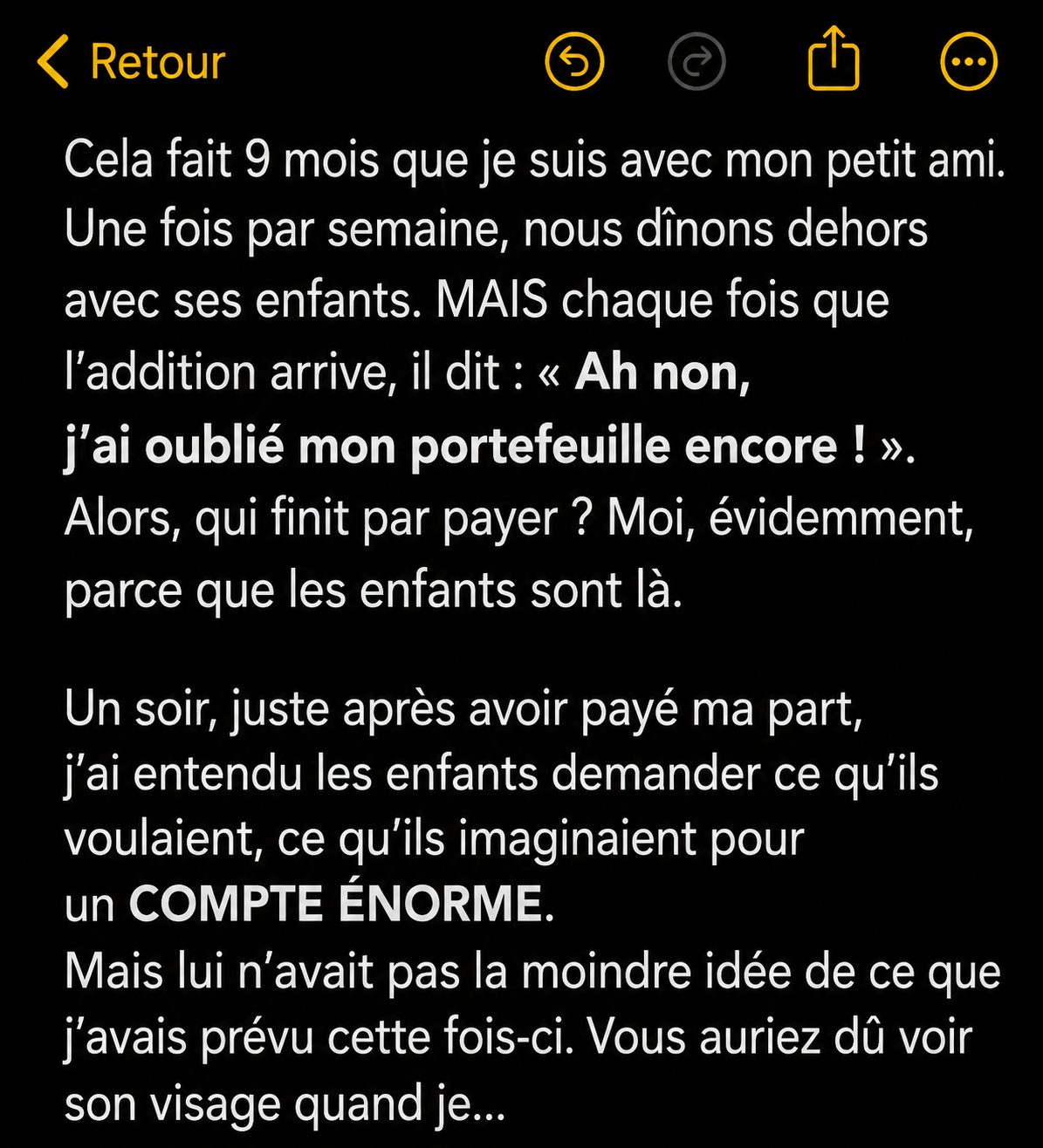 Elle payait les dîners de son copain et de ses enfants chaque semaine : sa réaction au restaurant a tout changé