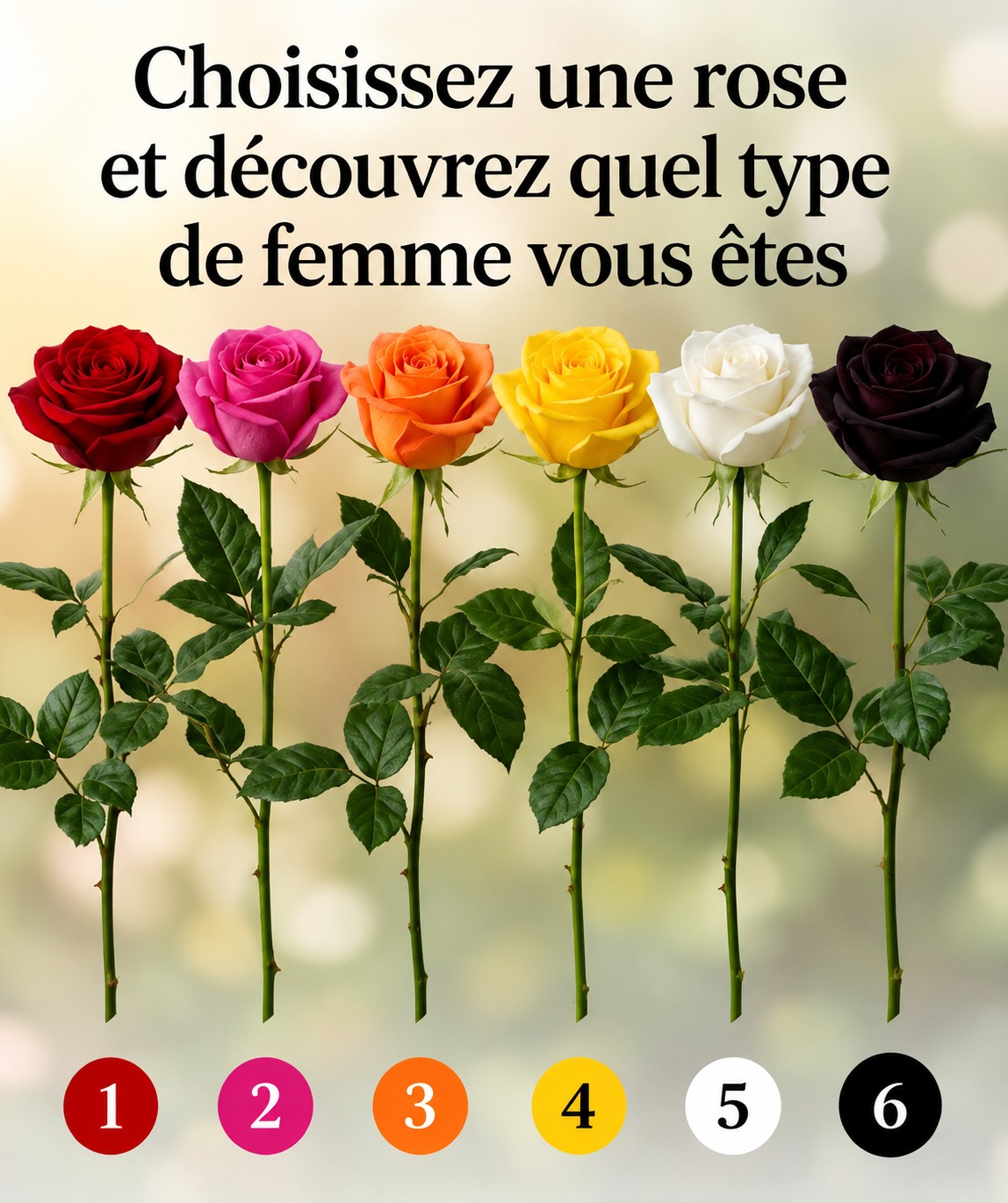 Choisissez une rose et découvrez quel type de femme vous êtes vraiment