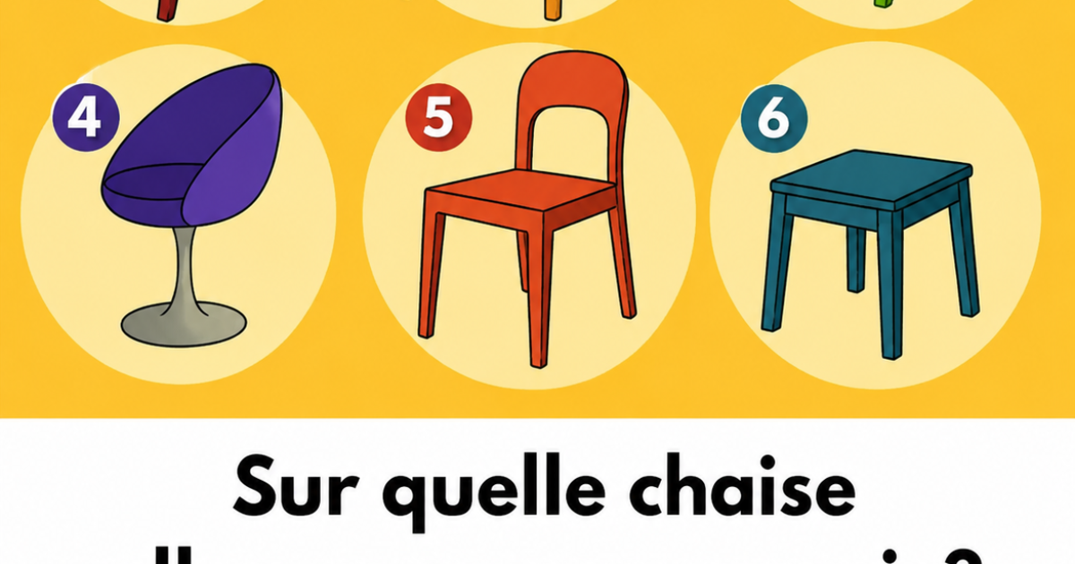 Test de personnalité : quelle chaise choisiriez-vous ? Ce que votre réponse révèle sur vous