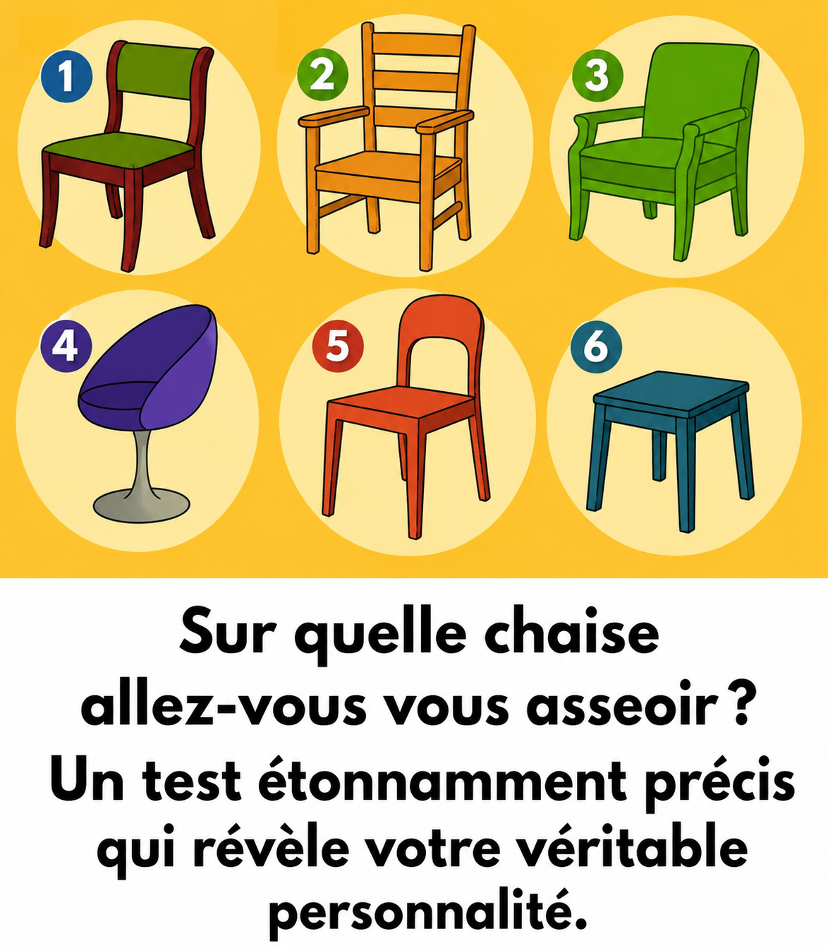 Test de personnalité : quelle chaise choisiriez-vous ? Ce que votre réponse révèle sur vous