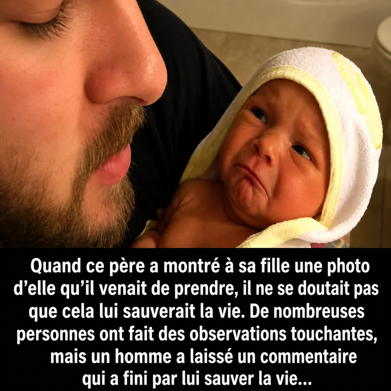 Il poste la photo de sa fille nouveau-née sur les réseaux : un commentaire lui sauve la vie