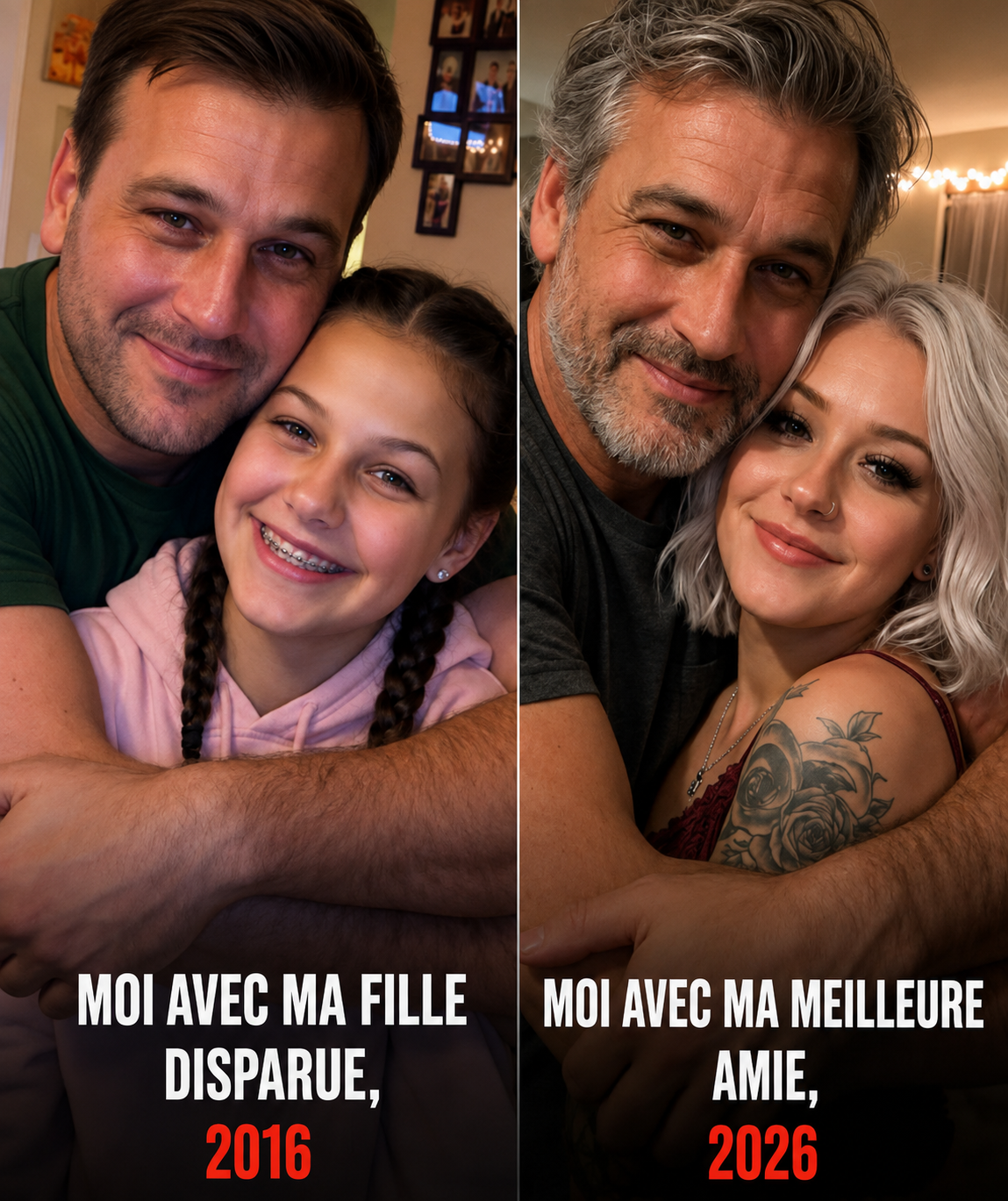 Il a adopté la fille que tout le monde accusait d'avoir fait disparaître sa fille : dix ans plus tard, elle lui révèle l'impensable