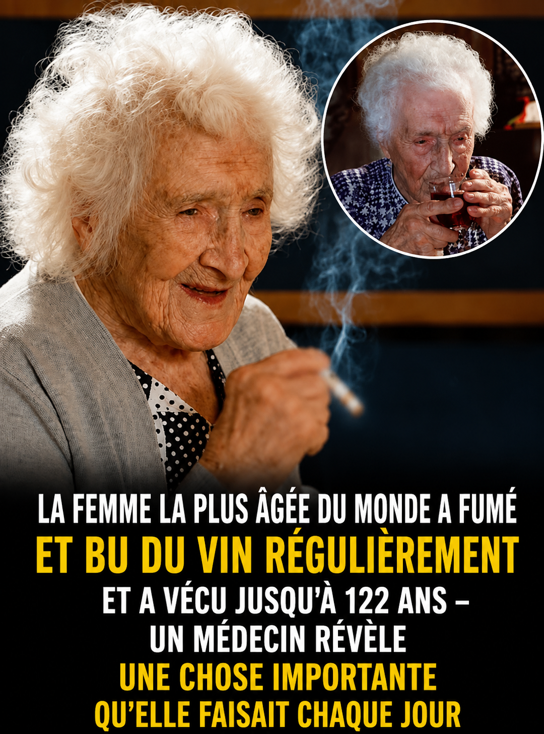 Jeanne Calment a vécu jusqu'à 122 ans : l'habitude quotidienne que les médecins jugent décisive
