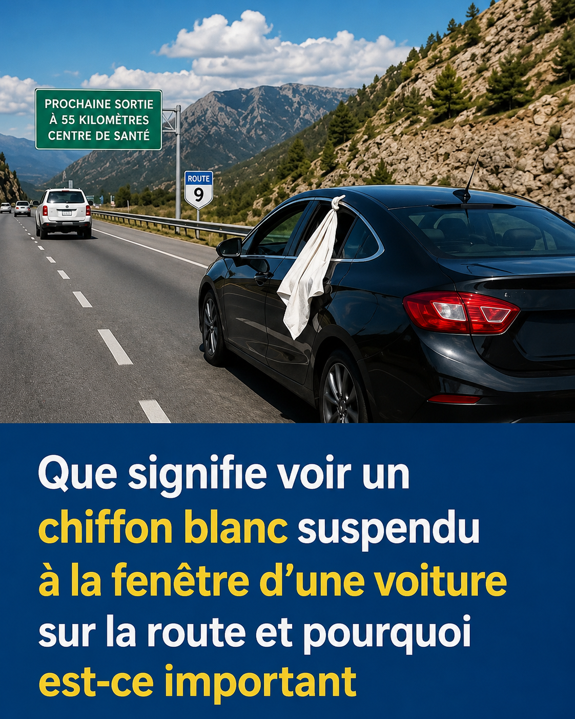 Chiffon blanc sur une vitre de voiture : ce signal discret que tout conducteur devrait connaître