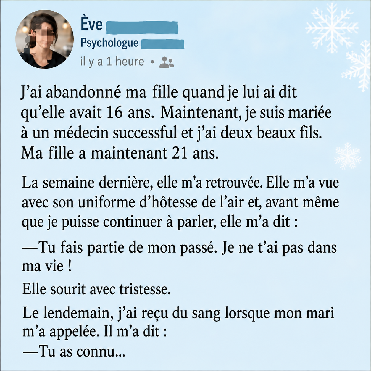Elle avait abandonné sa fille à la naissance : des années plus tard, elle est revenue changer leur vie pour toujours