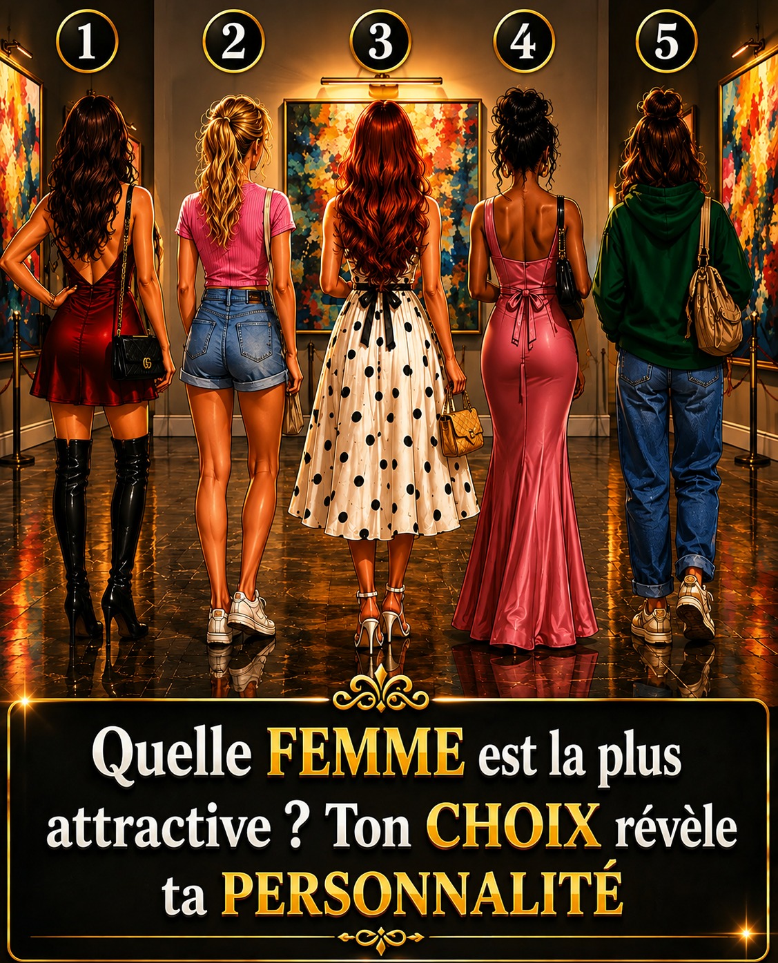 Ce test des 5 femmes décrypte votre personnalité en un clin d'œil — et c'est bluffant