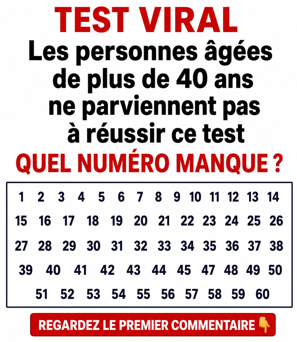 Quel est le nombre manquant ? Le défi logique qui rend tout le monde accro