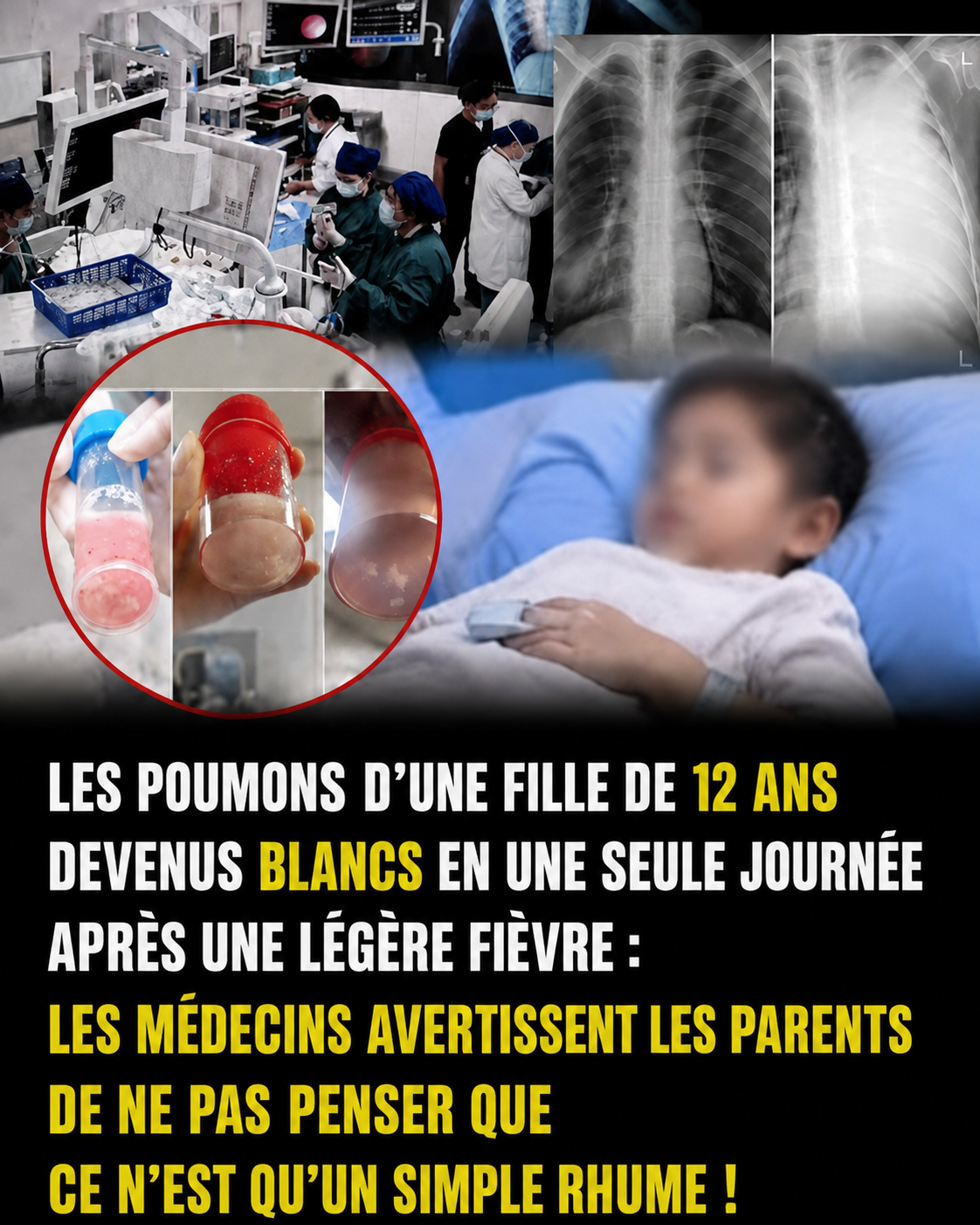 Poumon blanc en 24h après une simple fièvre : l'alerte des médecins que tous les parents doivent lire