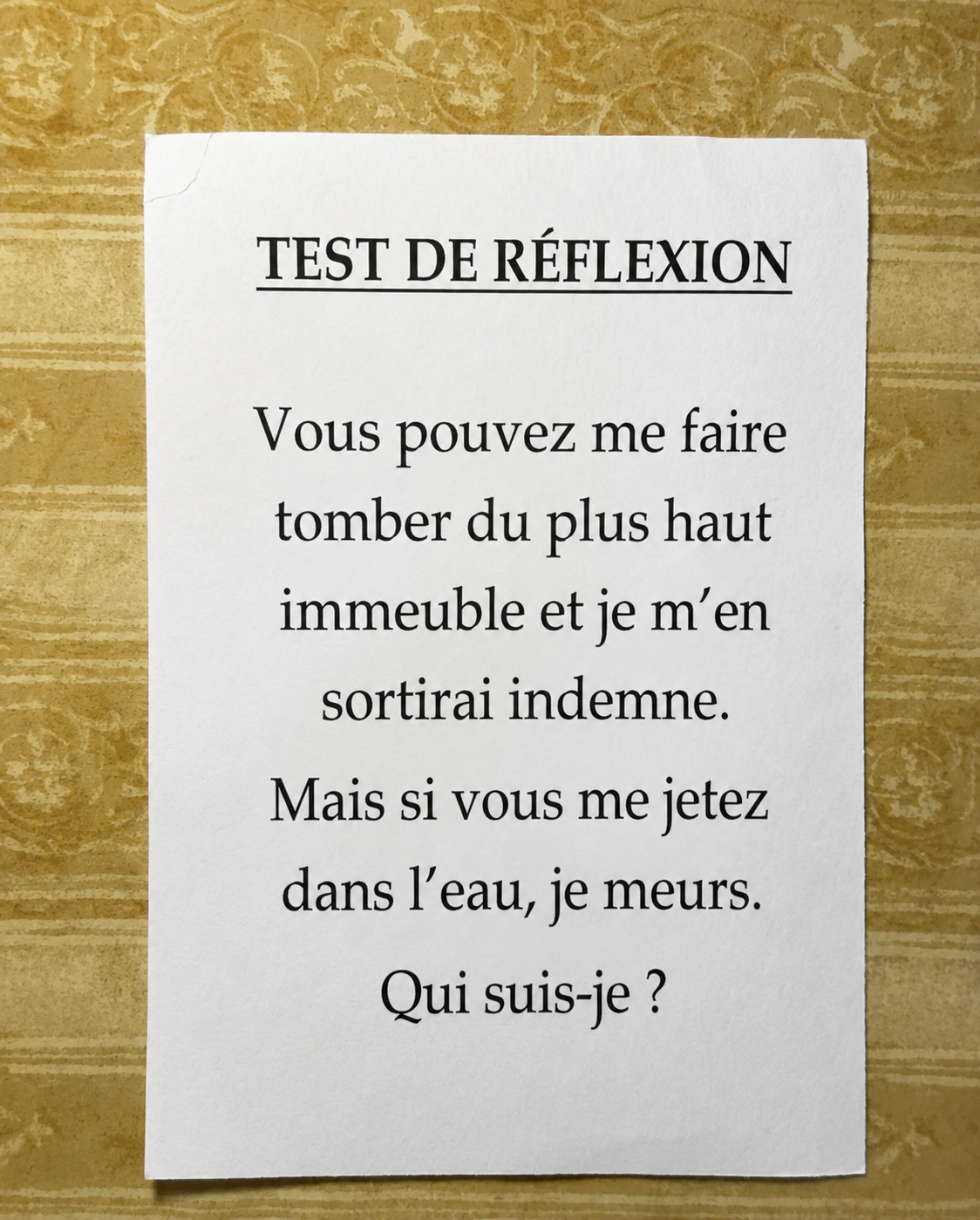 La devinette du jour qui fait tourner les têtes : saurez-vous trouver la réponse ?