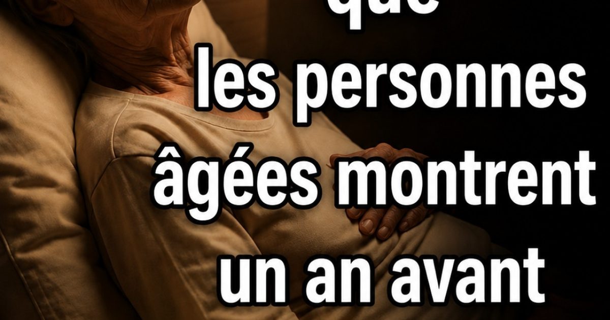 5 signes discrets qui montrent qu'une personne âgée a besoin de vous maintenant