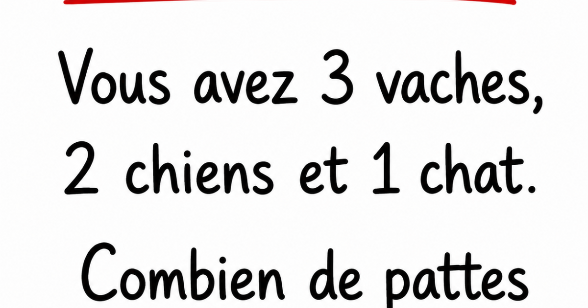 Cette devinette ultra simple piège des milliers de personnes : saurez-vous trouver la réponse ?