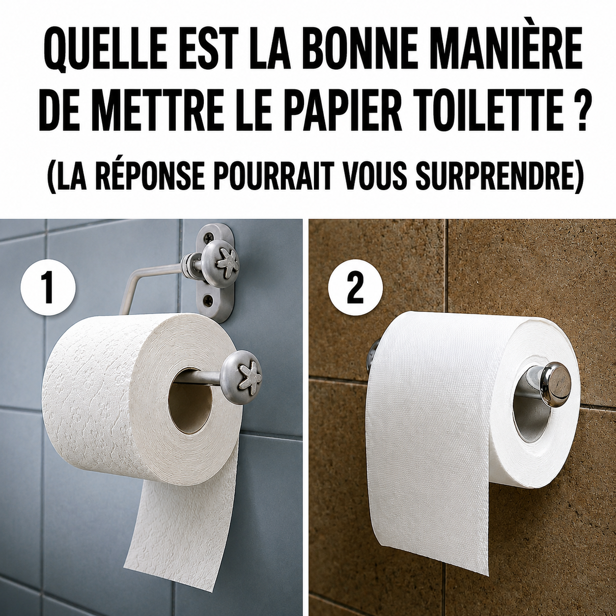 Papier toilette : dans quel sens faut-il vraiment le mettre ? Une invention de 1891 tranche le débat