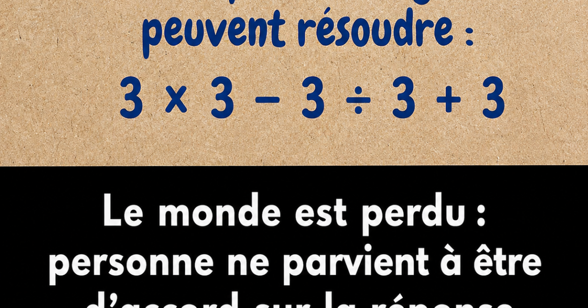 Ce calcul mathématique ultra simple divise tout le monde sur Internet : trouvez-vous la bonne réponse ?