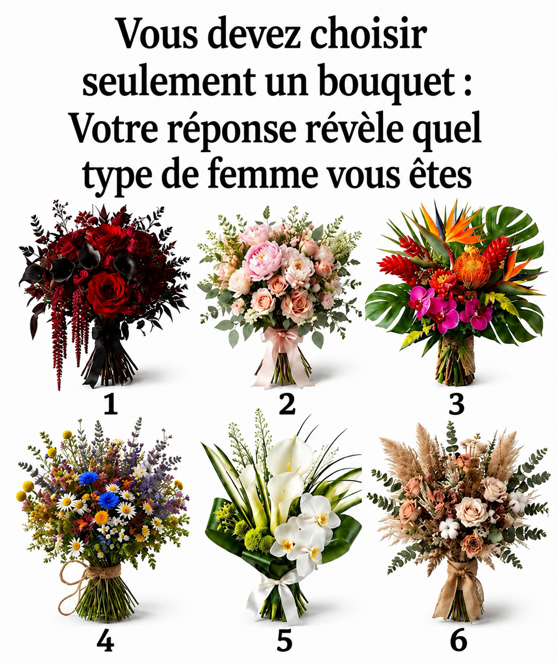 Test de personnalité : le bouquet que vous choisissez révèle qui vous êtes vraiment