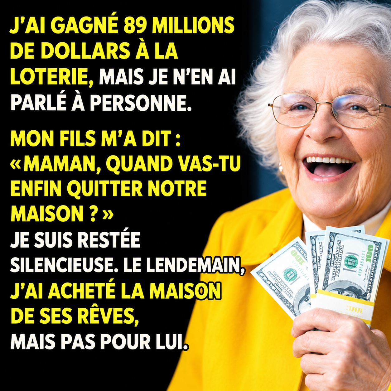 Il gagne des millions à la loterie et garde le secret : ce que son fils a dit a tout changé