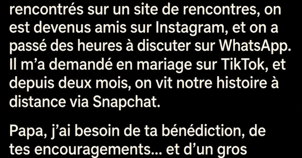Elle annonce son mariage virtuel à son père : sa réponse hilarante fait craquer tout le monde
