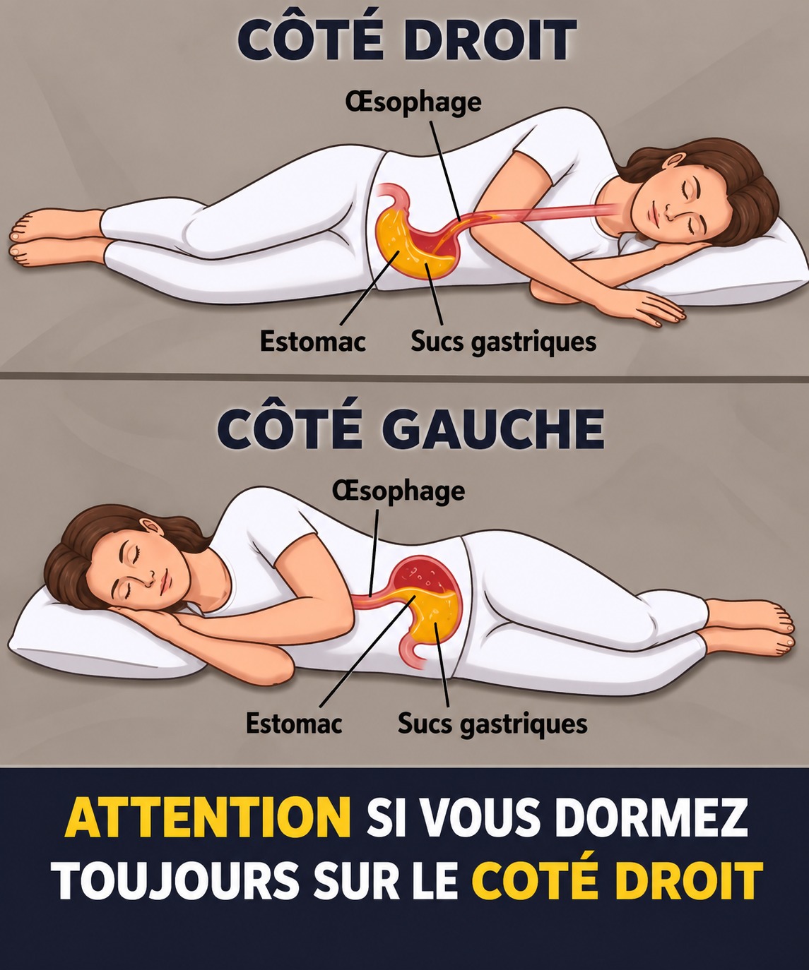 Côté droit ou côté gauche : de quel côté dormez-vous vraiment ? Ce que les médecins conseillent
