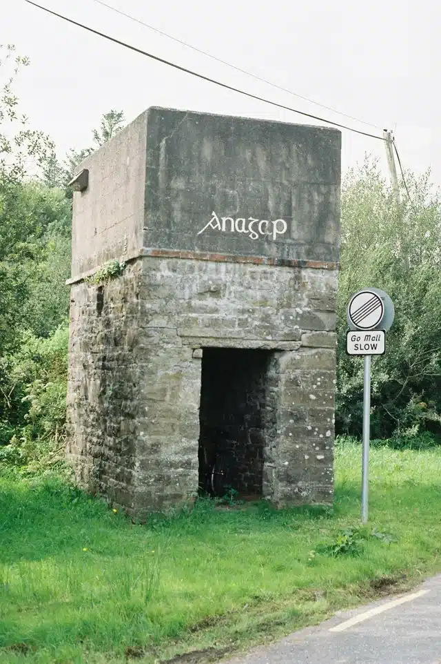 Ancien réservoir à eau pour locomotives en Irlande