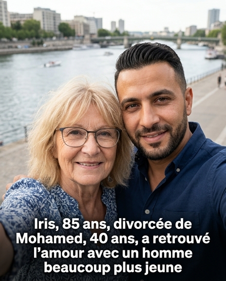 Iris, 85 ans, divorcée de Mohamed, 40 ans, a retrouvé l’amour auprès d’un homme nettement plus jeune