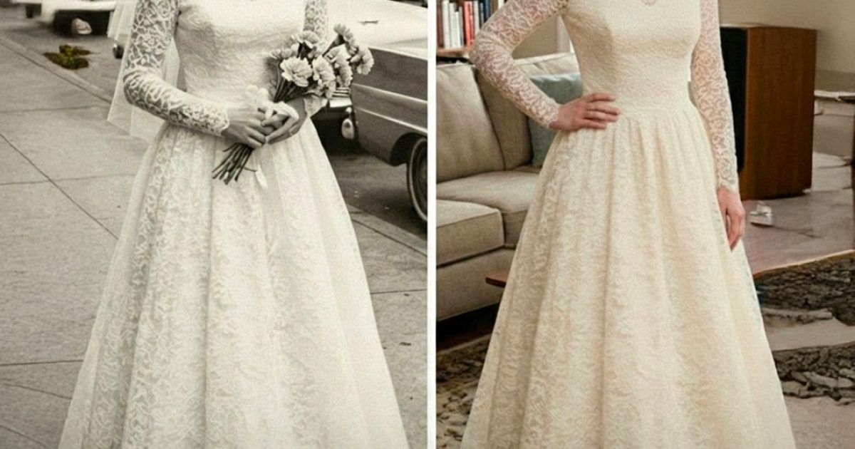 J’ai décidé de porter la robe de mariée de ma grand-mère en son honneur – mais en la retouchant, j’ai découvert un mot caché qui révélait la vérité sur mes parents