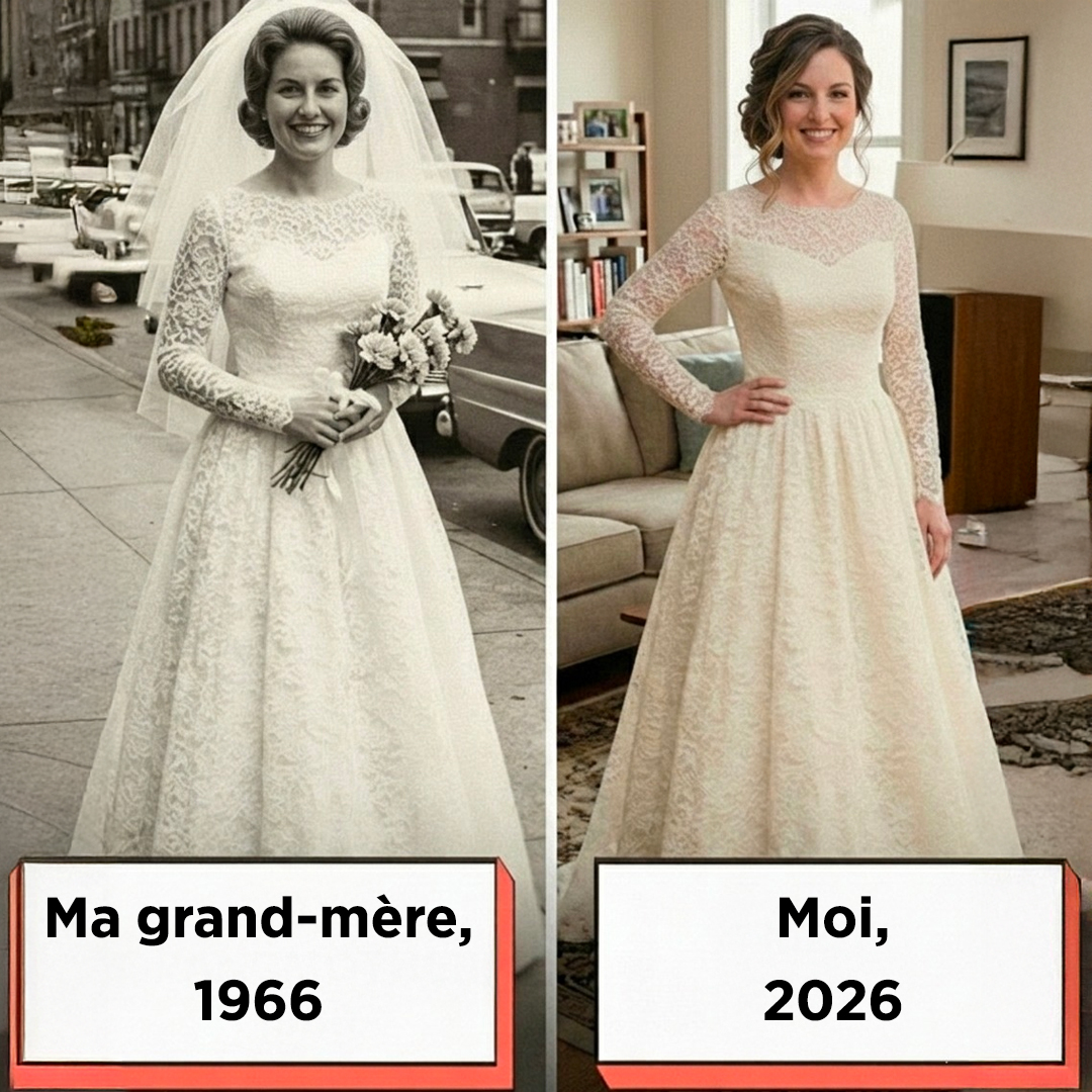 J’ai décidé de porter la robe de mariée de ma grand-mère en son honneur – mais en la retouchant, j’ai découvert un mot caché qui révélait la vérité sur mes parents