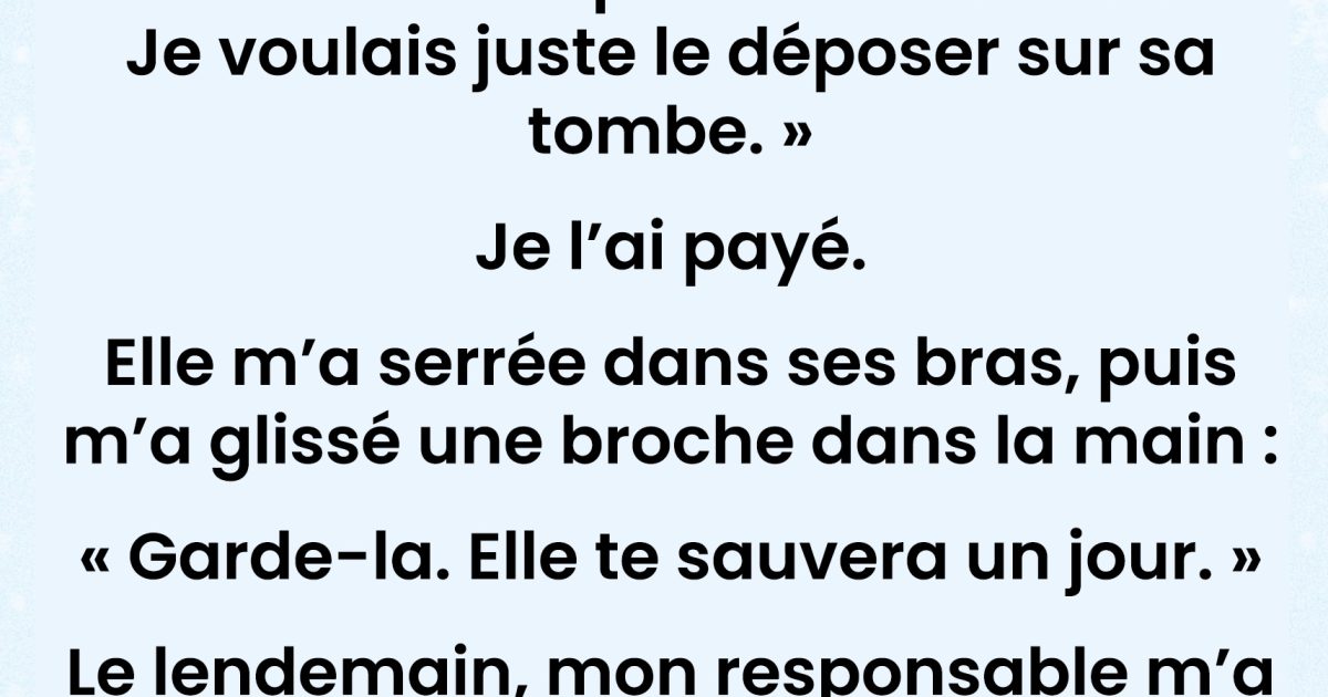 J’ai laissé une adolescente emporter un livre pour la tombe de sa mère — la broche qu’elle a glissée dans ma main a changé nos vies