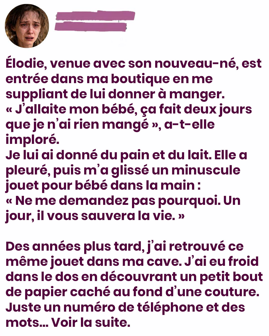 J’ai nourri une mère affamée et son bébé… Puis elle m’a laissé un jouet accompagné d’une promesse que je n’ai comprise que des années plus tard.