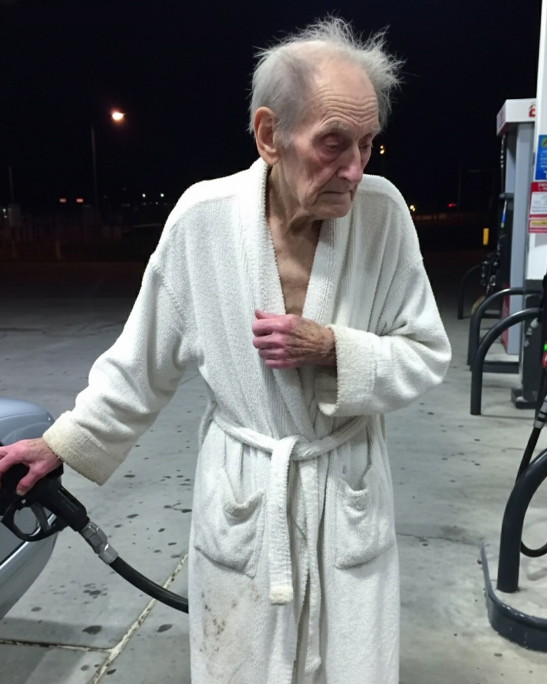 J’ai recueilli un vieil homme que j’ai trouvé en peignoir dans une station-service — ses enfants ont été bouleversés par son testament