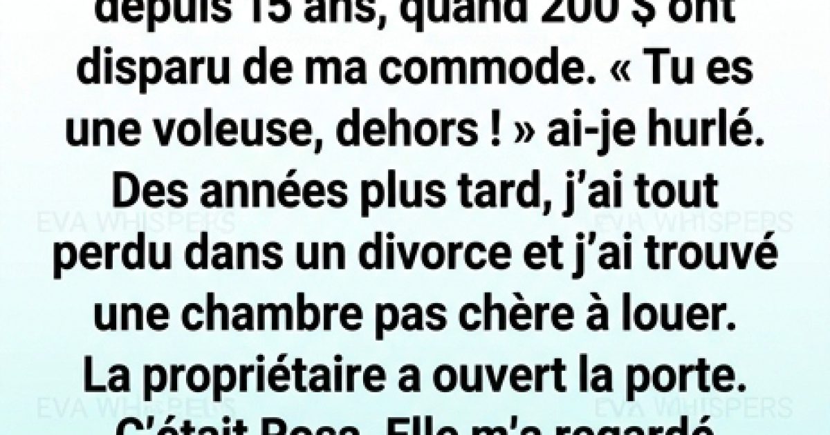 J’ai renvoyé ma nounou — deux ans plus tard, elle tenait mon destin entre ses mains