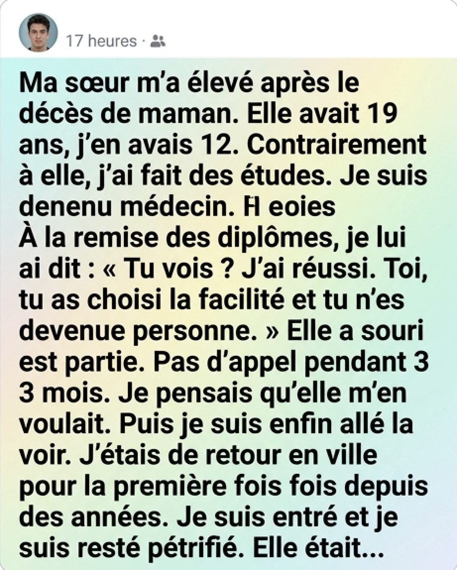 J'ai sous-estimé ma sœur jusqu'à ce qu'une vérité cachée soit révélée