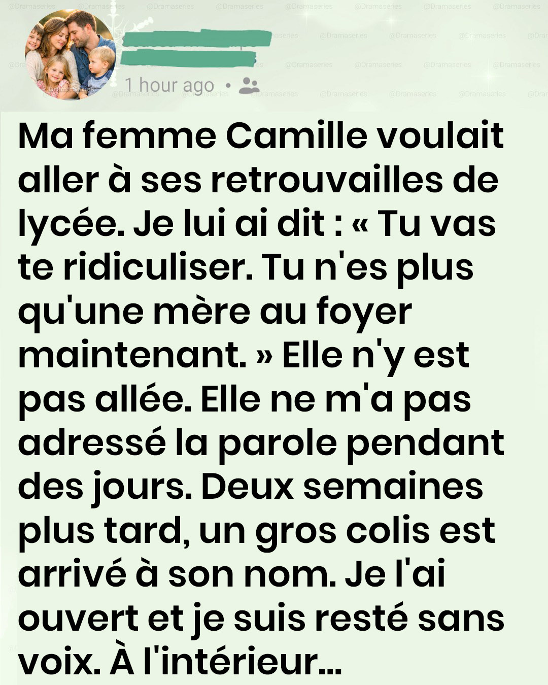 J'ai traité ma femme de « simple mère au foyer » et je l'ai empêchée d'aller à ses retrouvailles – puis un colis est arrivé qui m'a laissé sans voix