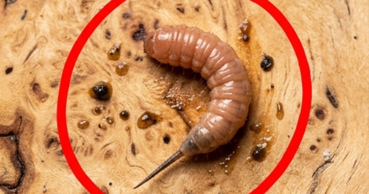 Je faisais cuire du bœuf haché et, en le sortant de la poêle, j’ai remarqué un objet étrange qui ne ressemblait pas à du bœuf