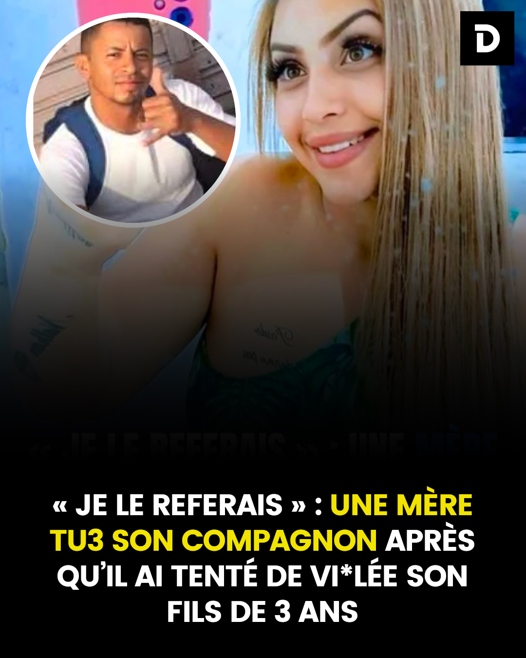 « Je le referais » : une mère tue son compagnon après qu’il aurait tenté de violer son fils de 3 ans