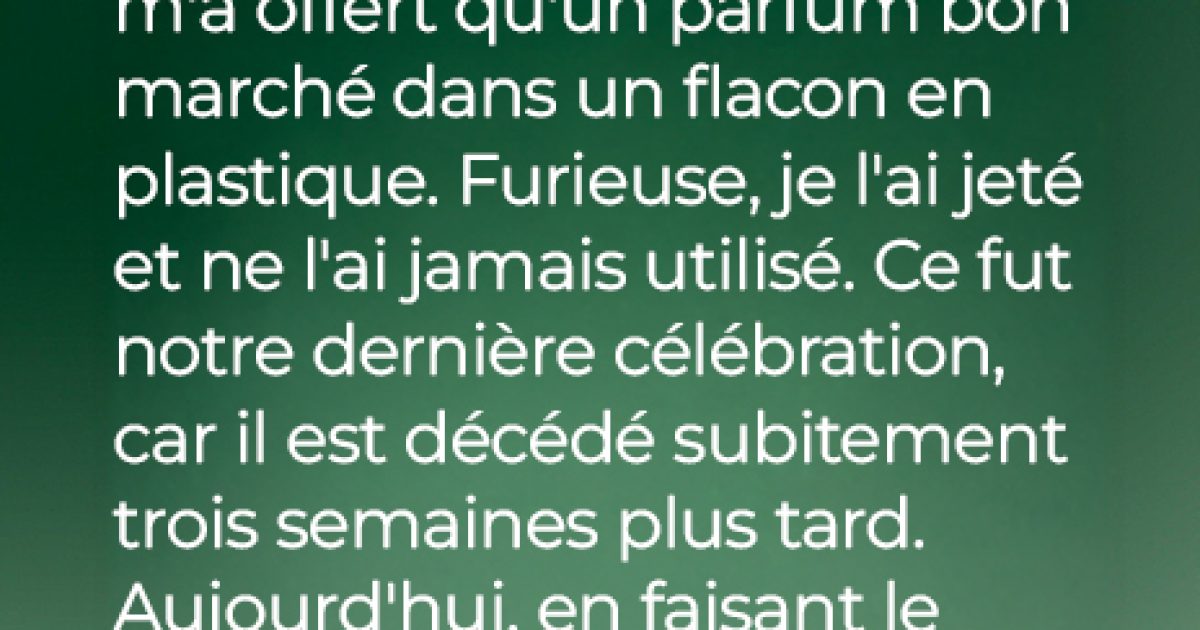 Je pensais que son simple cadeau d'anniversaire n'avait pas grande signification — jusqu'à ce que j'en découvre le véritable sens