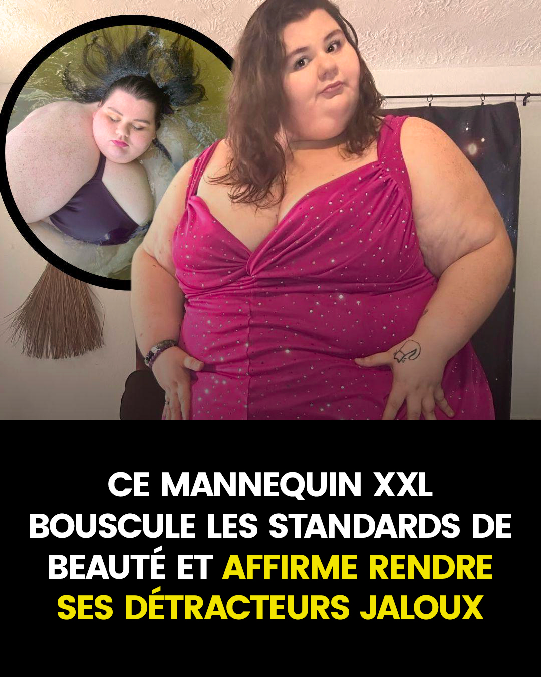 « Je suis une femme sublime : je porte des bikinis en taille 6XL. Je sais ce que je vaux, et ceux qui critiquent sont simplement jaloux. »