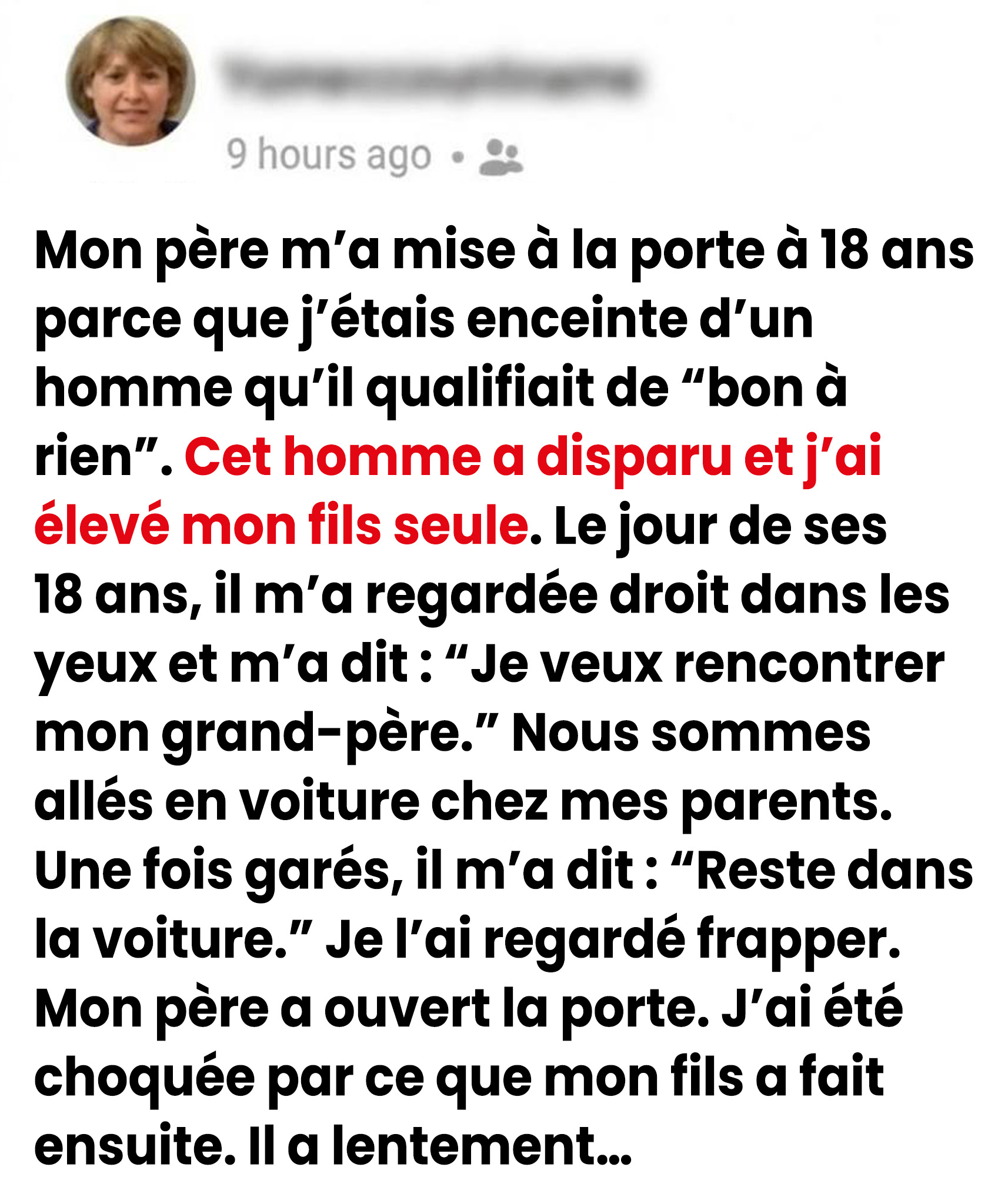 « Je te pardonne » : Mon père m’a chassé à 18 ans, mais vingt ans plus tard, c’est mon fils qui lui a apporté un message qu’il n’oubliera jamais