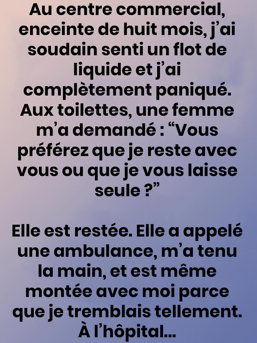 La femme qui est restée : un acte de gentillesse inattendu dans un centre commercial