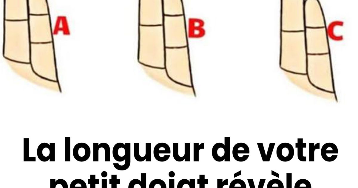 La longueur de votre petit doigt pourrait révéler des aspects insoupçonnés de votre personnalité