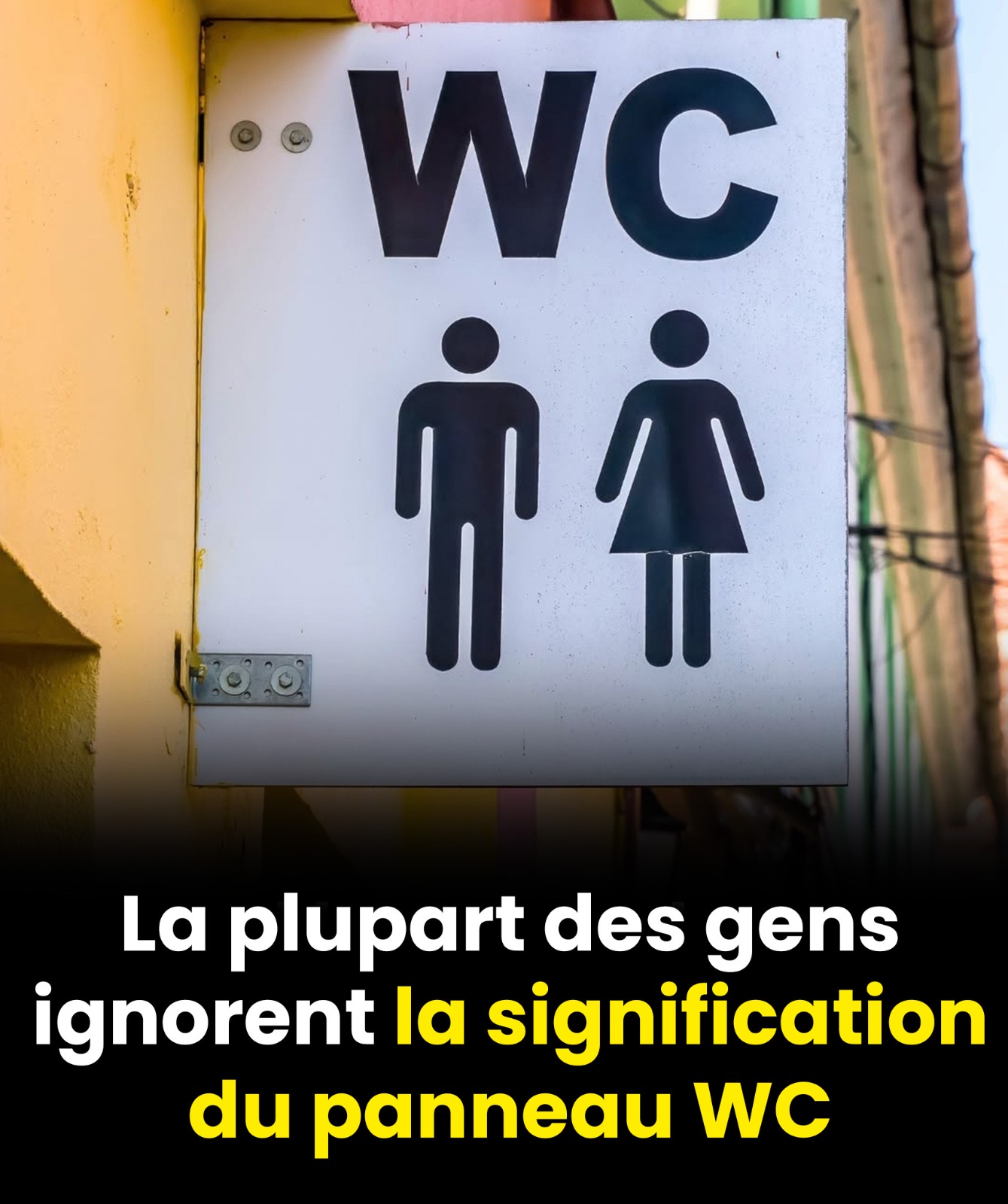 La plupart des gens ignorent encore ce que signifie l’abréviation « WC » utilisée dans les toilettes